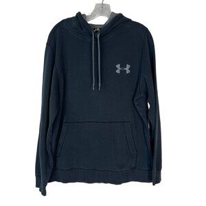 Under Armour Hoodie Sweatshirt Mens Medium Black Loose Fit Activewear